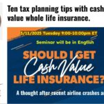 Ten tax planning tips with cashvalue whole life insurance – Mike Nie 3月11号